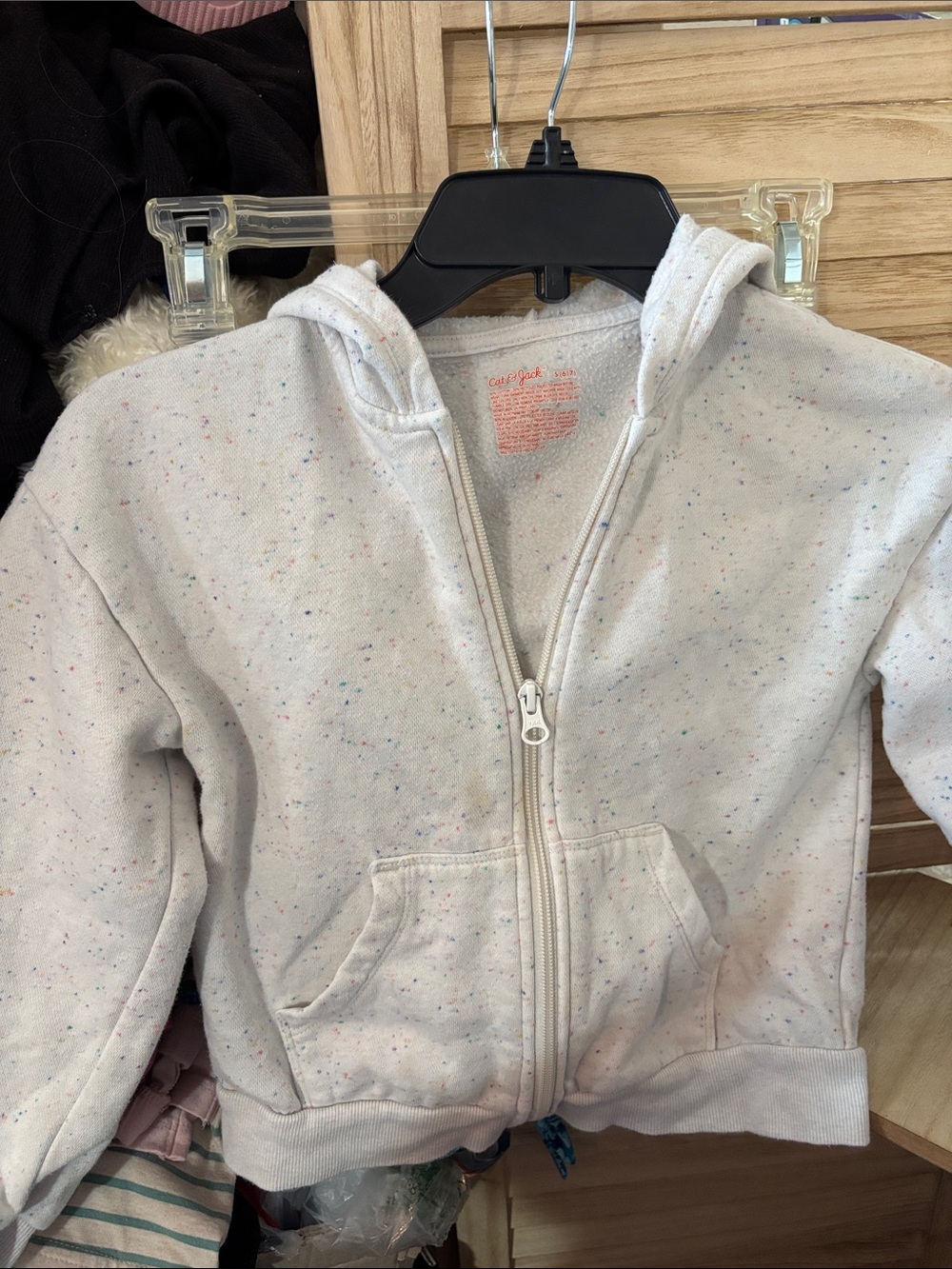 Cat & Jack Speckled Zip Hoodie for Kids Small